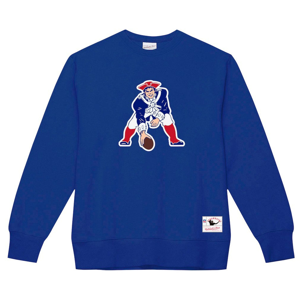 New England Patriots Basic Fleece Pullover Sweatshirt - Navy sale