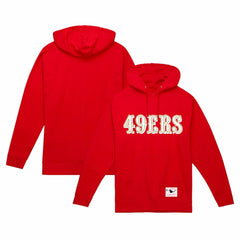 San Francisco 49ers Team Wordmark Vintage Pullover Hoodie - Scarlet for sale