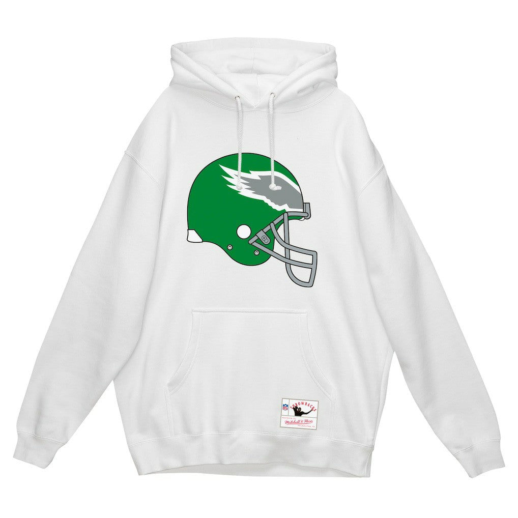 Philadelphia Eagles Helmet Logo Vintage Pullover Hoodie - White online