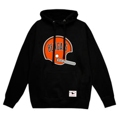 Cincinnati Bengals Helmet Logo Vintage Pullover Hoodie - Black outlet