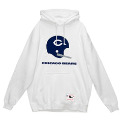 Chicago Bears Helmet Logo Vintage Pullover Hoodie - White sale