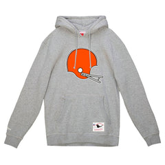 Cleveland Browns Helmet Logo Vintage Pullover Hoodie - Heather Gray for sale