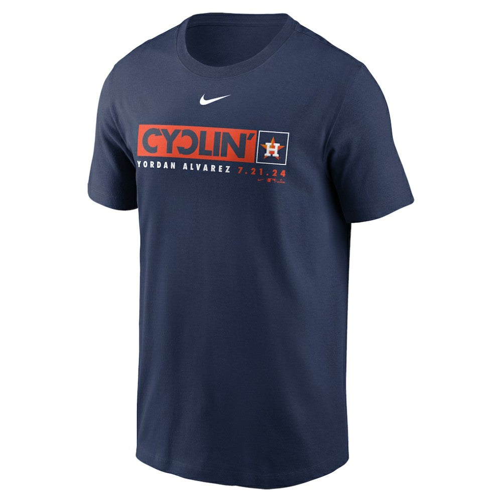 Yordan Alvarez Houston Astros Hit For The Cycle T-Shirt Navy