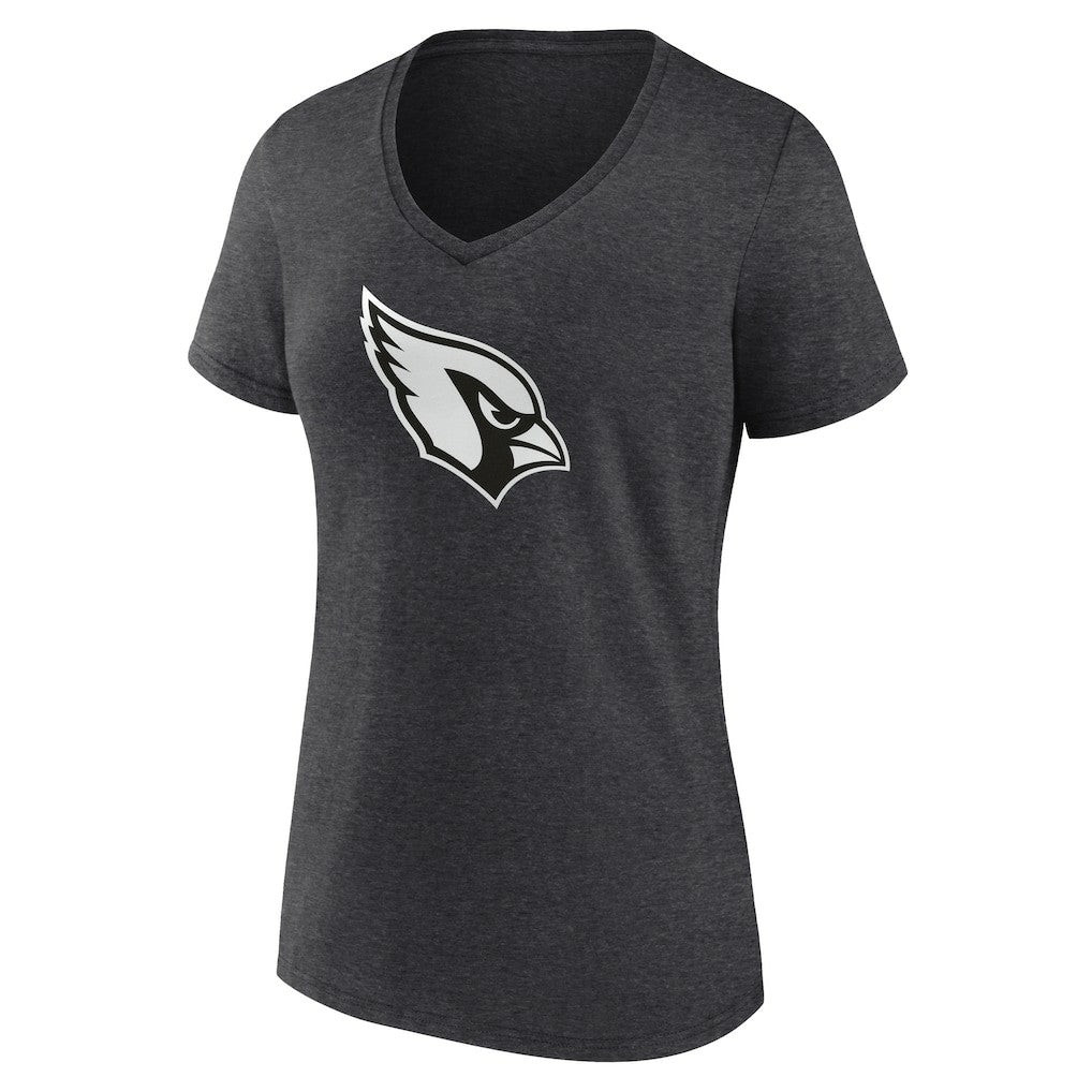 Arizona Cardinals Women's Personalized Name & Number Monochrome V-Neck Long Sleeve T-Shirt - Charcoal on sale