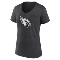 Arizona Cardinals Women's Personalized Name & Number Monochrome V-Neck Long Sleeve T-Shirt - Charcoal on sale