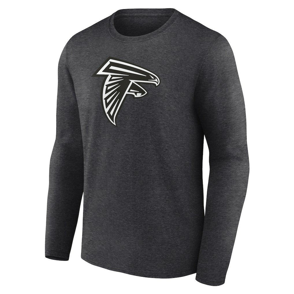 Atlanta Falcons Personalized Name & Number Monochrome Long Sleeve T-Shirt - Charcoal on sale
