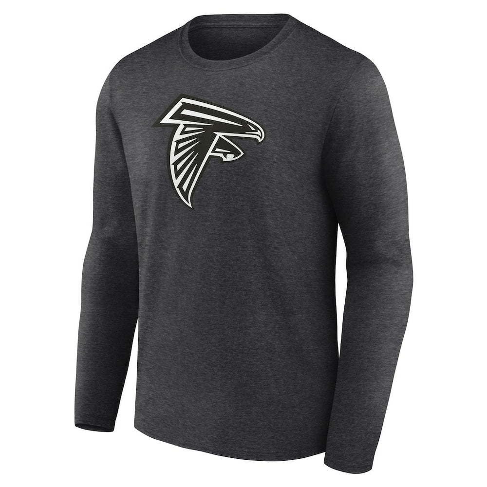 Atlanta Falcons Personalized Name & Number Monochrome Long Sleeve T-Shirt - Charcoal on sale