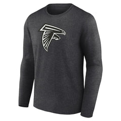 Atlanta Falcons Personalized Name & Number Monochrome Long Sleeve T-Shirt - Charcoal on sale