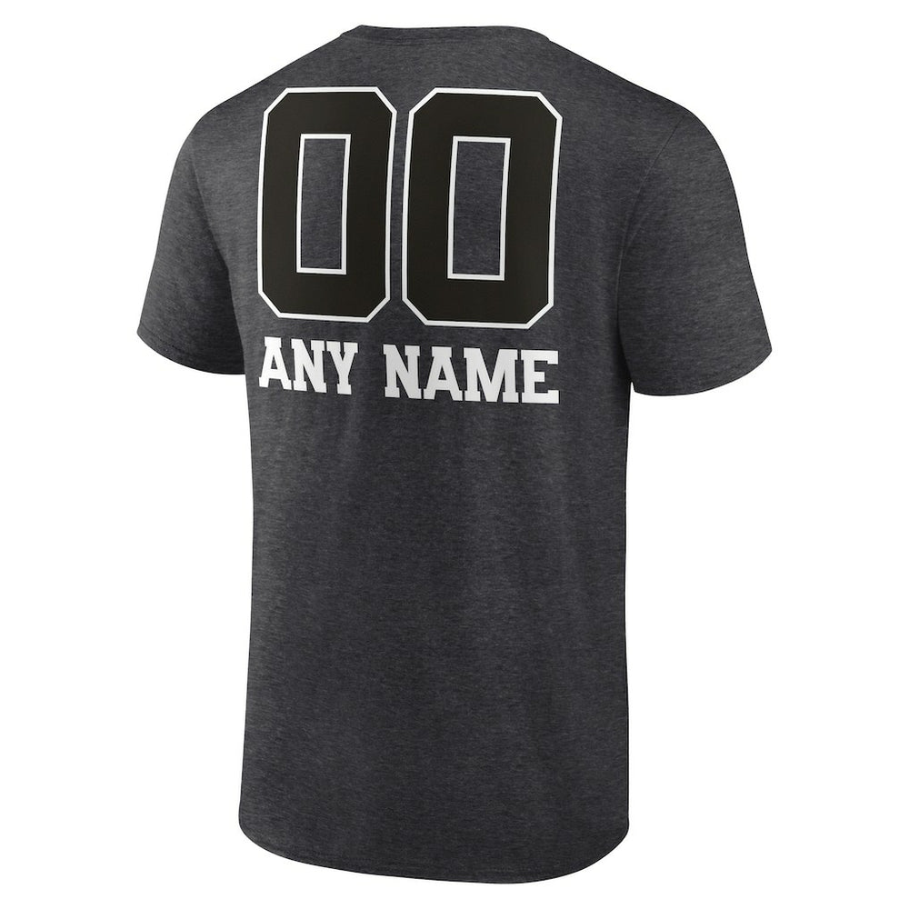 Atlanta Falcons Personalized Name & Number Monochrome T-Shirt - Charcoal discount