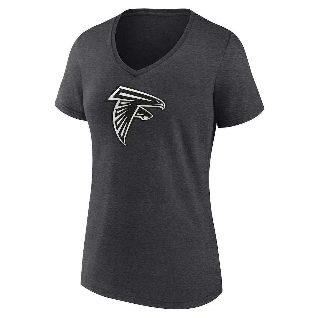 Atlanta Falcons Women's Personalized Name & Number Monochrome V-Neck Long Sleeve T-Shirt - Charcoal sale