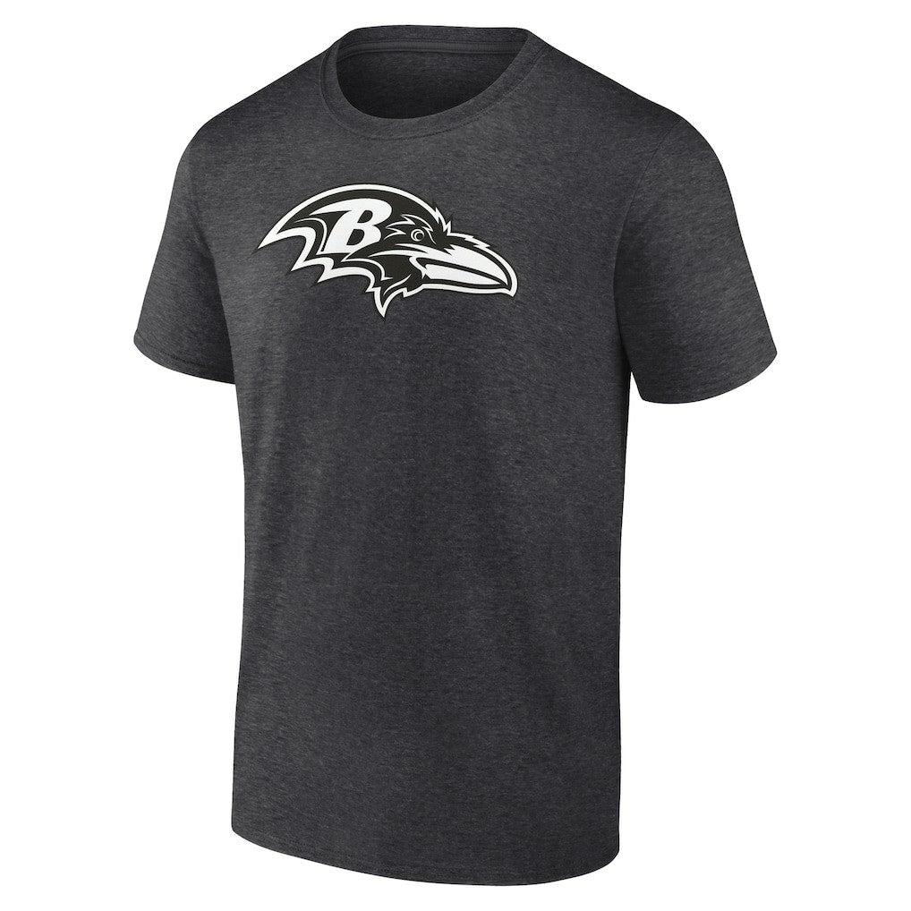 Baltimore Ravens Personalized Name & Number Monochrome T-Shirt - Charcoal on sale