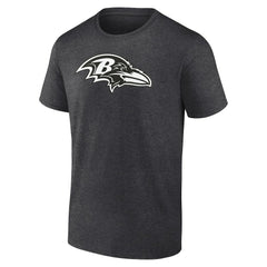 Baltimore Ravens Personalized Name & Number Monochrome T-Shirt - Charcoal on sale