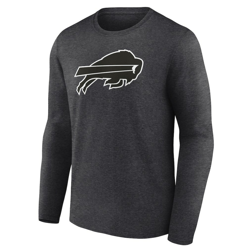 Buffalo Bills Personalized Name & Number Monochrome Long Sleeve T-Shirt - Charcoal online