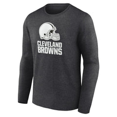 Cleveland Browns Personalized Name & Number Monochrome Long Sleeve T-Shirt - Charcoal sale