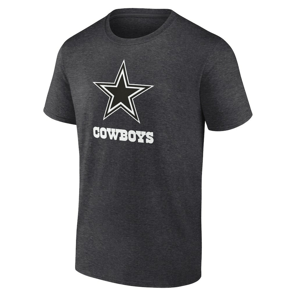 Dallas Cowboys Personalized Name & Number Monochrome T-Shirt - Charcoal on sale