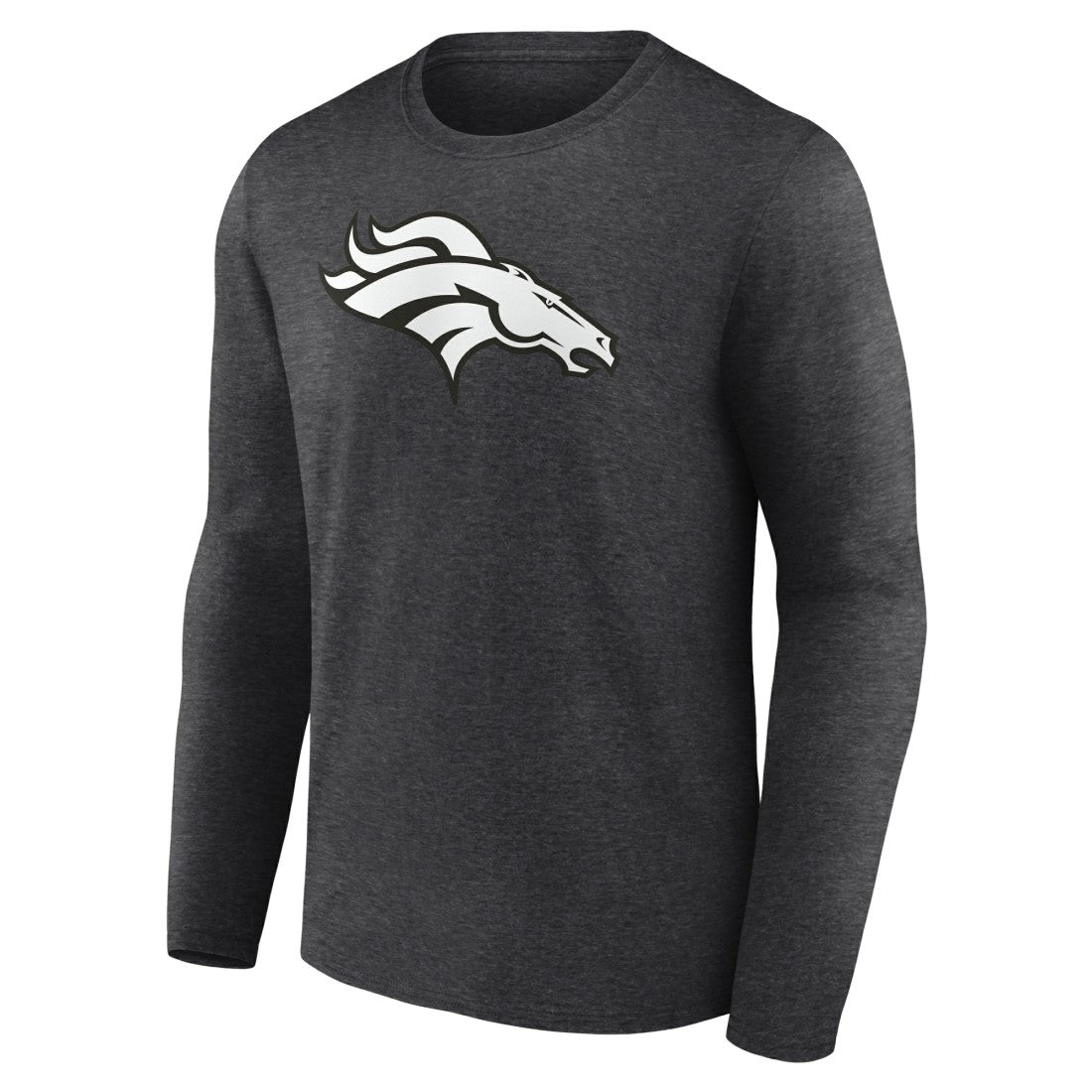 Denver Broncos Personalized Name & Number Monochrome Long Sleeve T-Shirt - Charcoal cheap