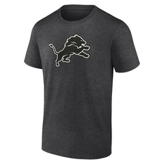 Detroit Lions Personalized Name & Number Monochrome T-Shirt - Charcoal on sale