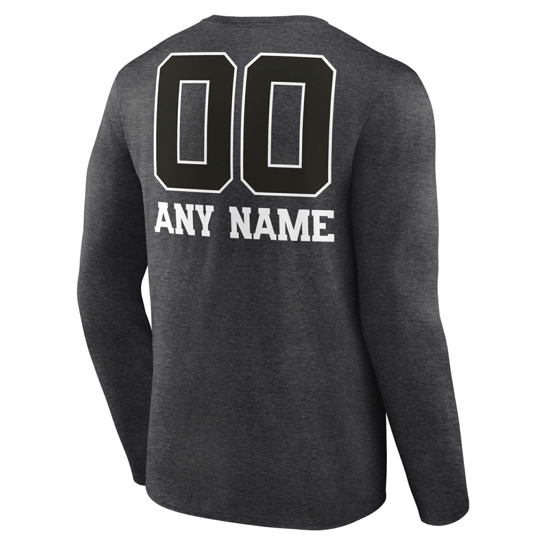 Green Bay Packers Personalized Name & Number Monochrome Long Sleeve T-Shirt - Charcoal sale