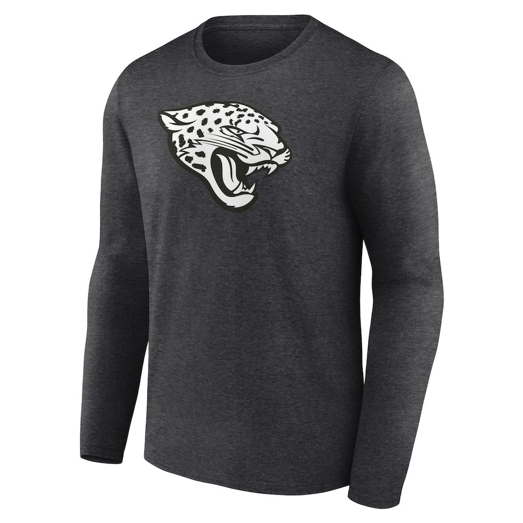 Jacksonville Jaguars Personalized Name & Number Monochrome Long Sleeve T-Shirt - Charcoal for sale