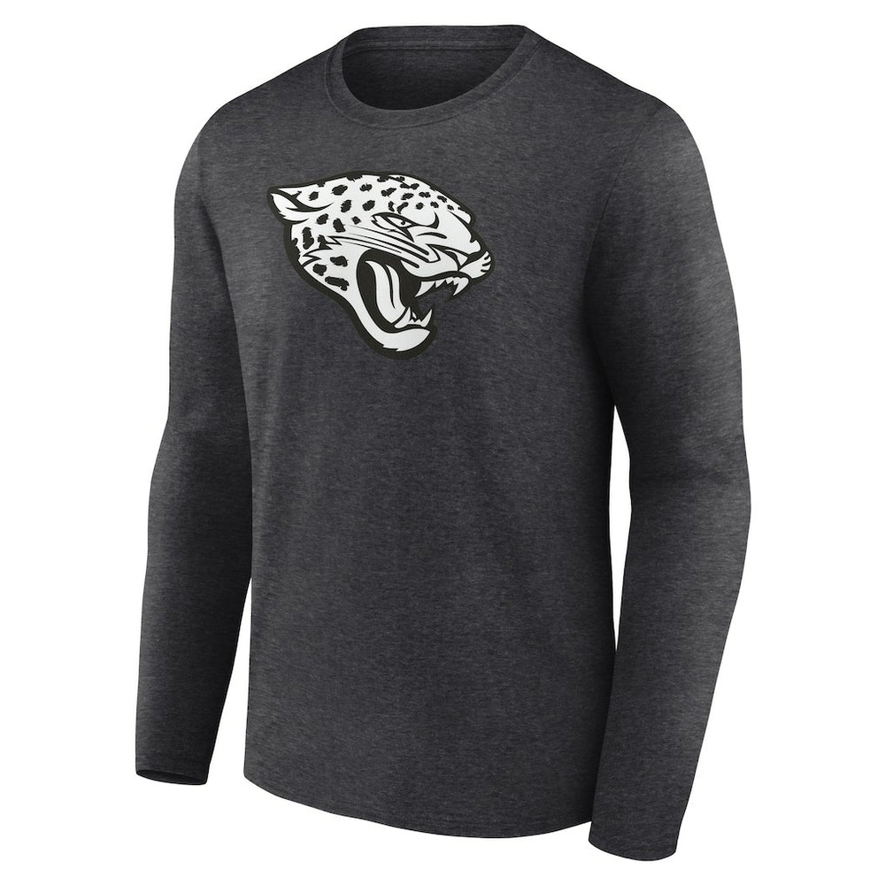 Jacksonville Jaguars Personalized Name & Number Monochrome Long Sleeve T-Shirt - Charcoal for sale