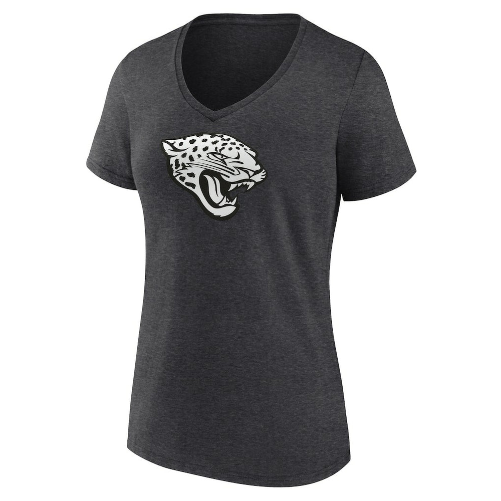Jacksonville Jaguars Women's Personalized Name & Number Monochrome V-Neck Long Sleeve T-Shirt - Charcoal cheap