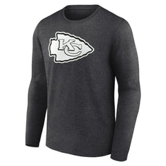 Kansas City Chiefs Personalized Name & Number Monochrome Long Sleeve T-Shirt - Charcoal sale