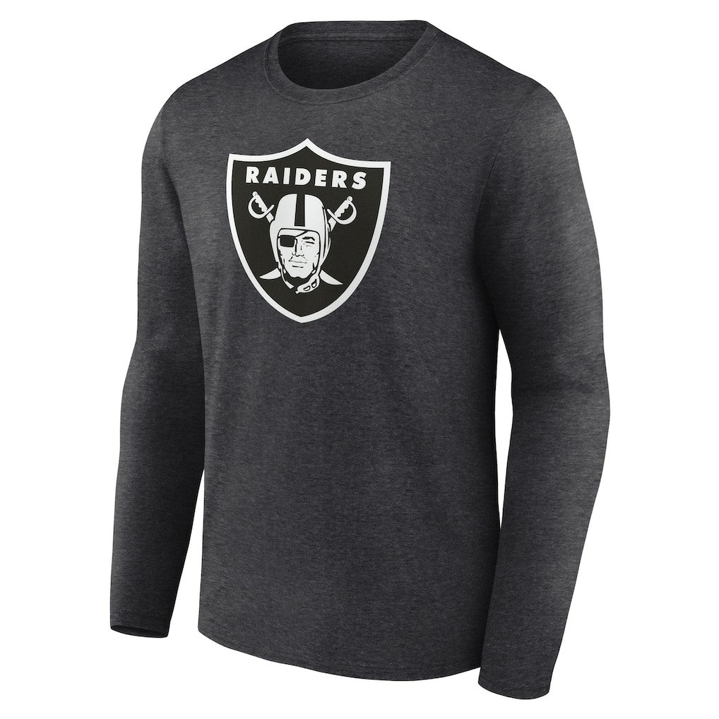 Las Vegas Raiders Personalized Name & Number Monochrome Long Sleeve T-Shirt - Charcoal online