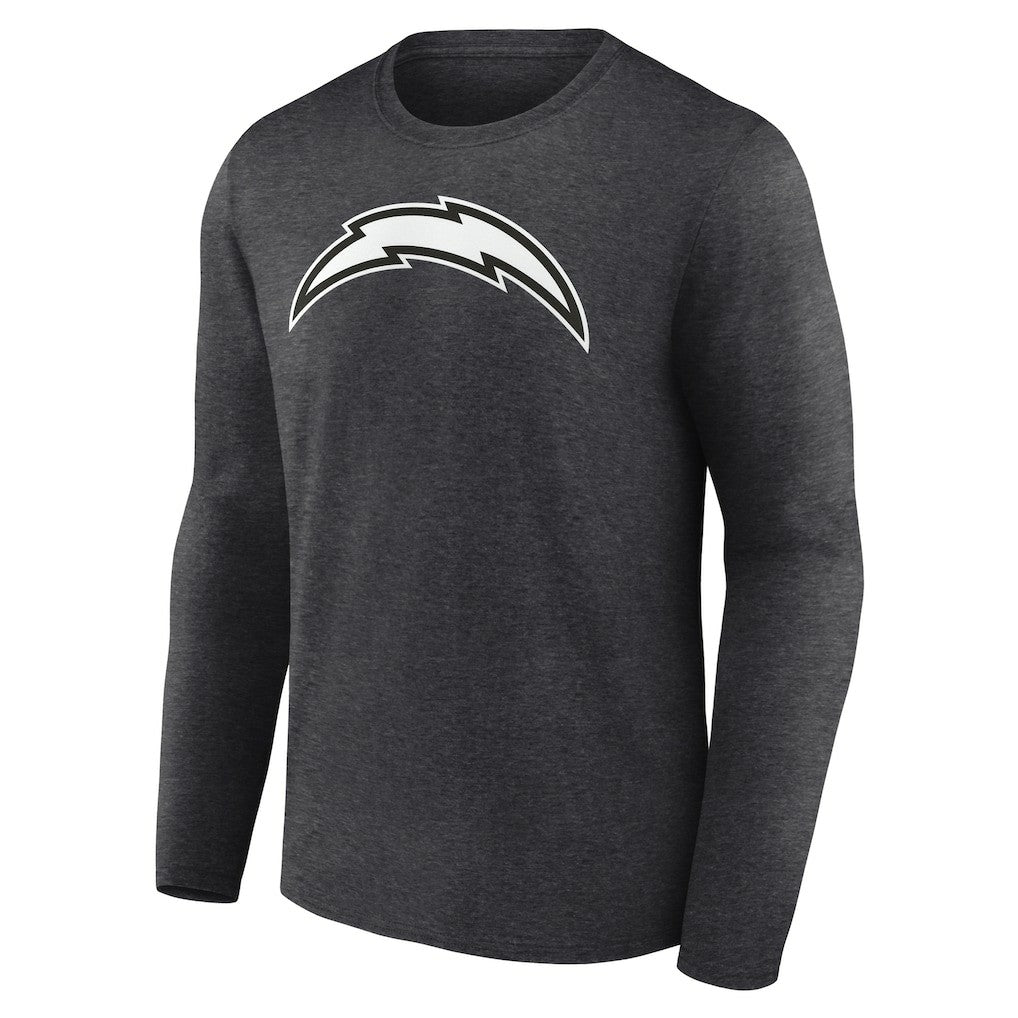 Los Angeles Chargers Personalized Name & Number Monochrome Long Sleeve T-Shirt - Charcoal sale