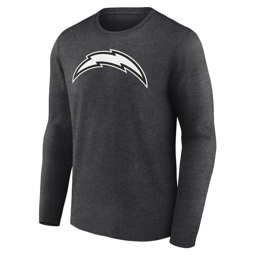 Los Angeles Chargers Personalized Name & Number Monochrome Long Sleeve T-Shirt - Charcoal sale