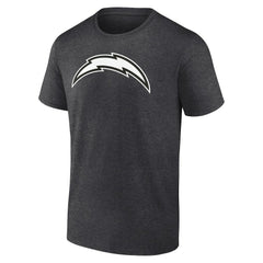 Los Angeles Chargers Personalized Name & Number Monochrome T-Shirt - Charcoal on sale