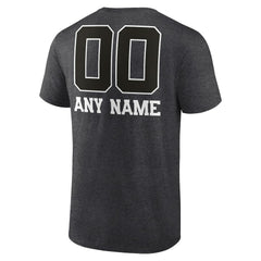 Los Angeles Chargers Personalized Name & Number Monochrome T-Shirt - Charcoal on sale