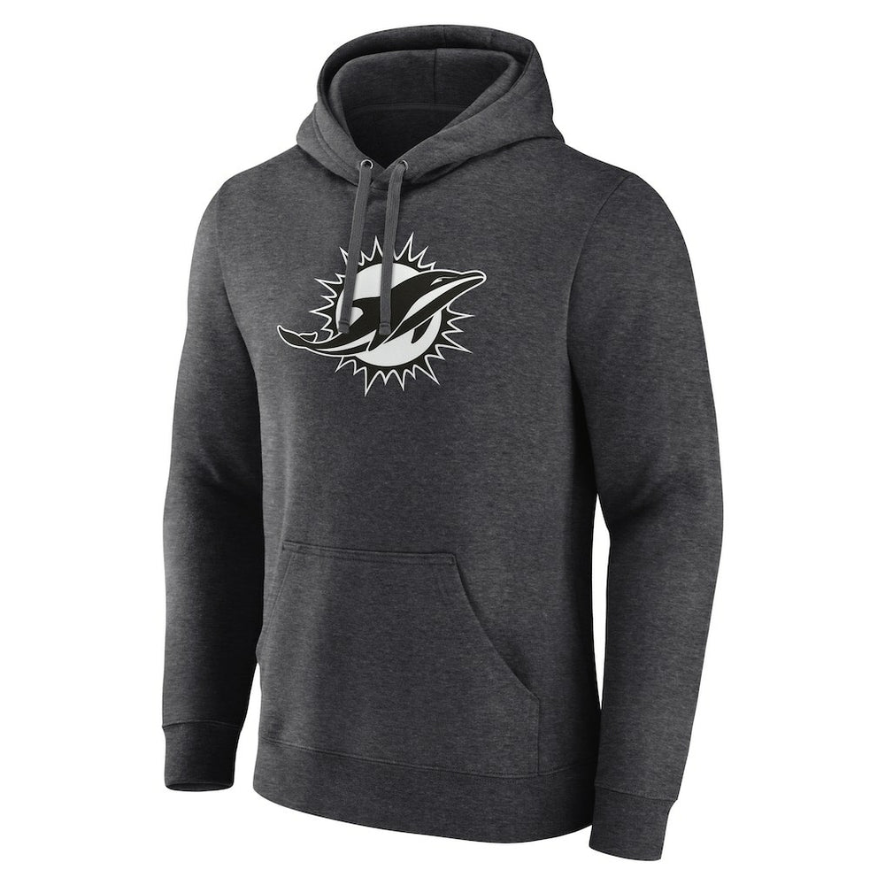 Miami Dolphins Personalized Name & Number Monochrome Pullover Hoodie - Charcoal sale