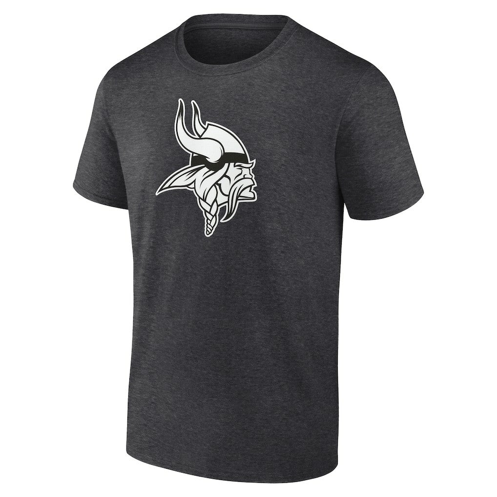 Minnesota Vikings Personalized Name & Number Monochrome T-Shirt - Charcoal on sale