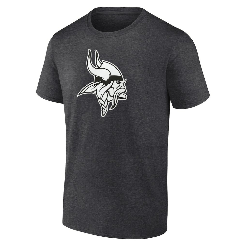 Minnesota Vikings Personalized Name & Number Monochrome T-Shirt - Charcoal on sale