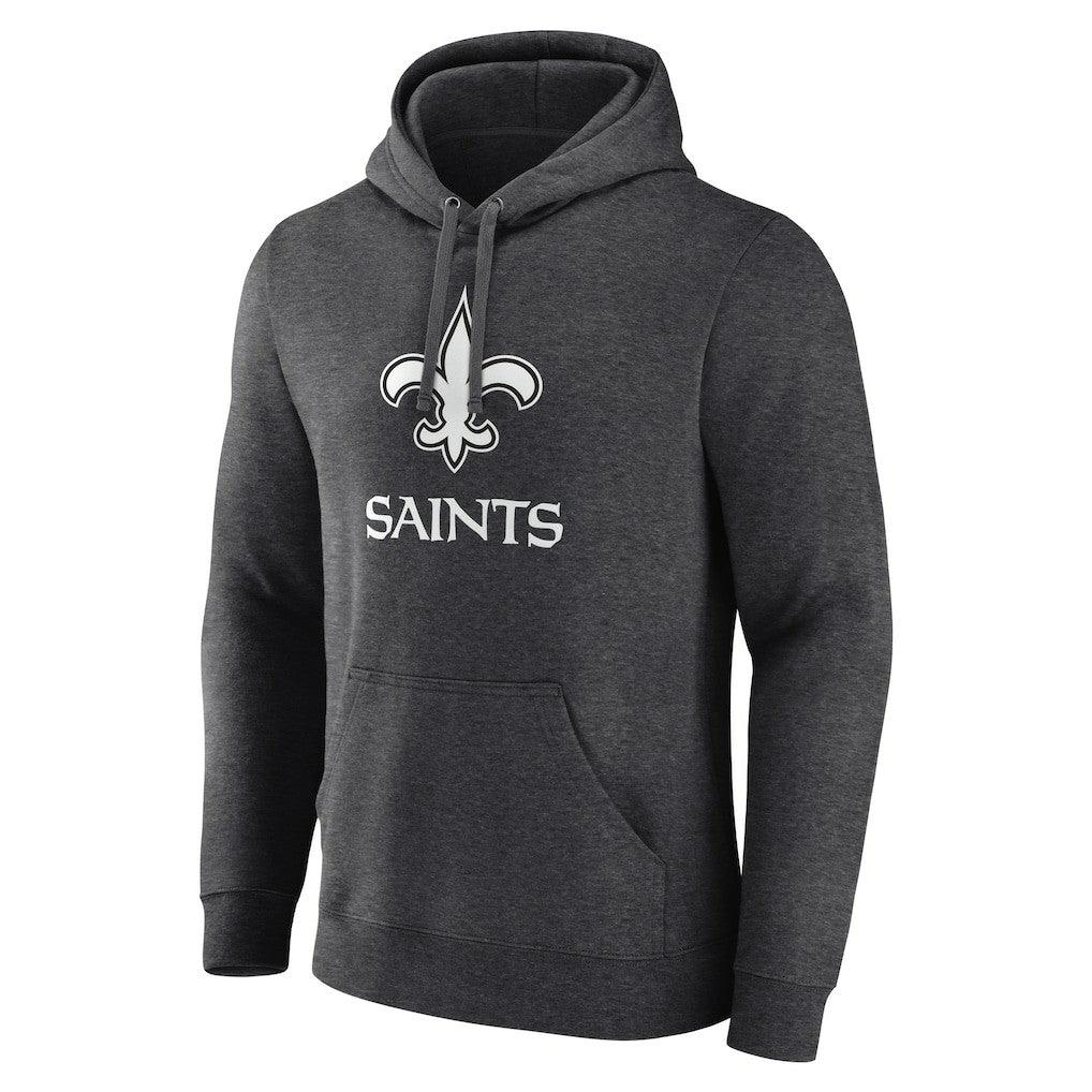 New Orleans Saints Personalized Name & Number Monochrome Pullover Hoodie - Charcoal online