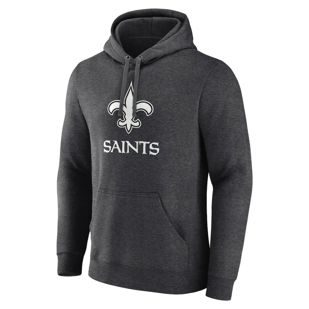 New Orleans Saints Personalized Name & Number Monochrome Pullover Hoodie - Charcoal online