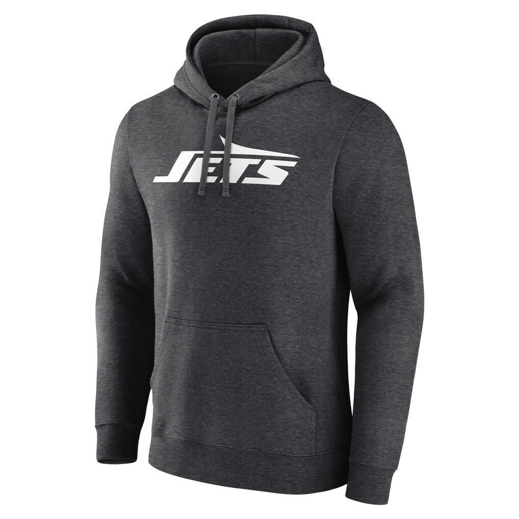 New York Jets Personalized Name & Number Monochrome Pullover Hoodie - Charcoal outlet
