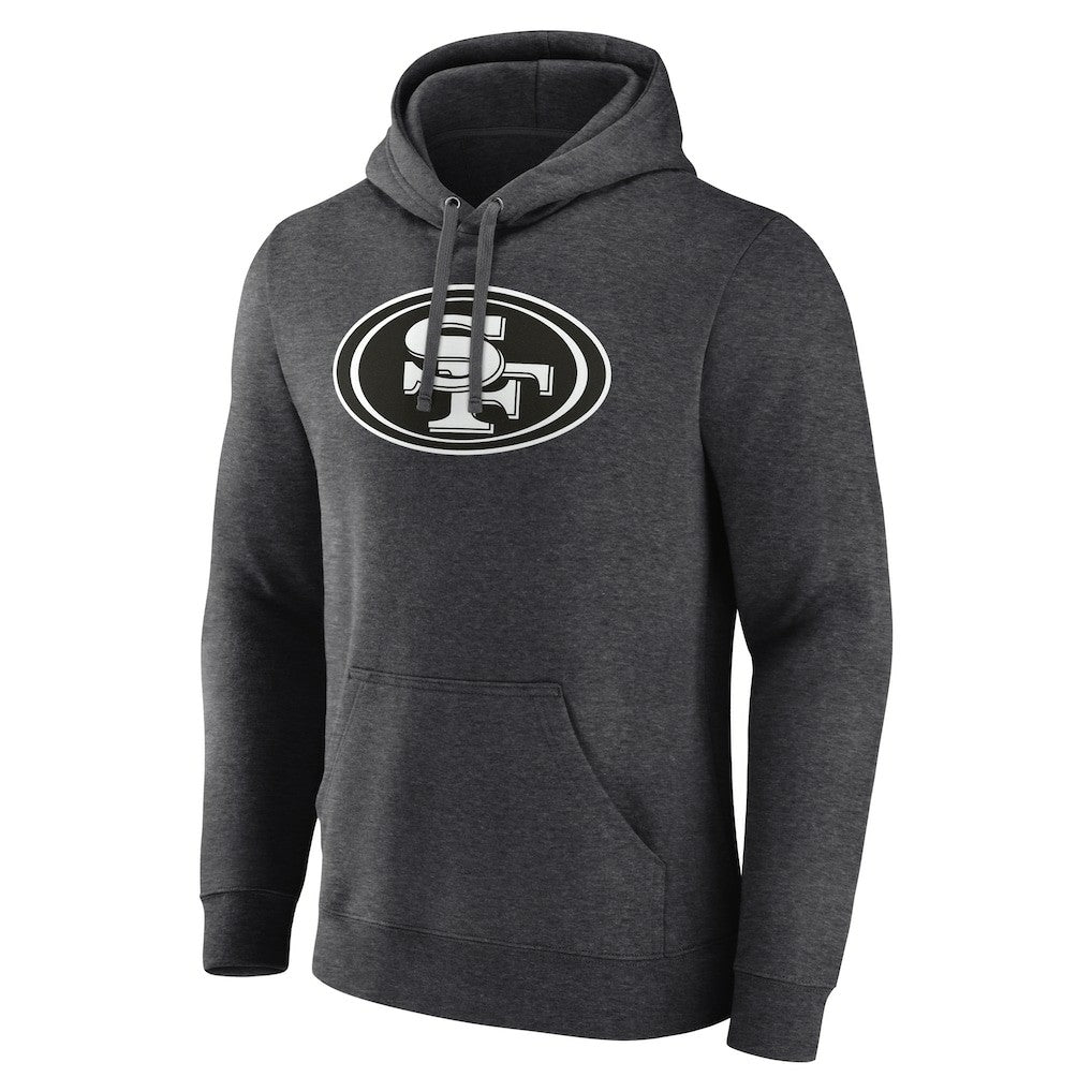 San Francisco 49ers Personalized Name & Number Monochrome Pullover Hoodie - Charcoal outlet