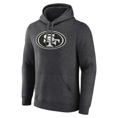 San Francisco 49ers Personalized Name & Number Monochrome Pullover Hoodie - Charcoal outlet