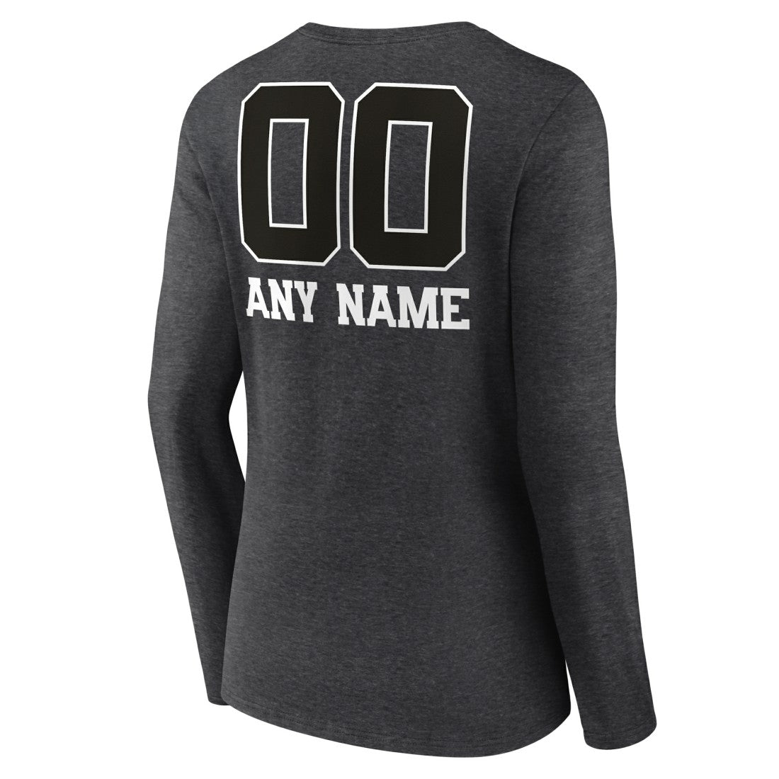 Seattle Seahawks Women's Personalized Name & Number Monochrome V-neck T-Shirt - Charcoal on sale