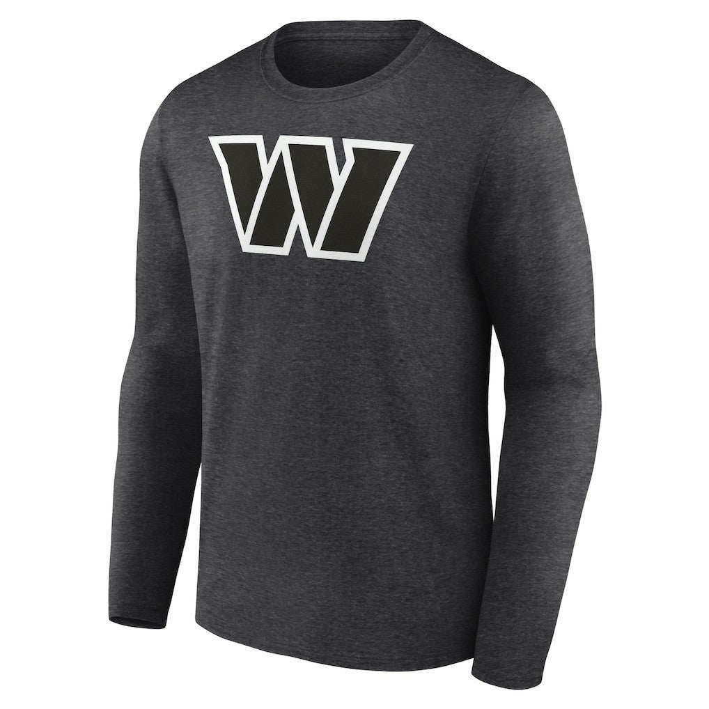 Washington Commanders Personalized Name & Number Monochrome Long Sleeve T-Shirt - Charcoal on sale