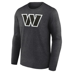 Washington Commanders Personalized Name & Number Monochrome Long Sleeve T-Shirt - Charcoal on sale