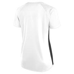 Las Vegas Raiders Women's Plus Size Glitter Lace-Up V- Neck T-Shirt - White for sale