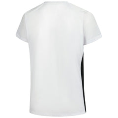 Cincinnati Bengals Women's Plus Size Glitter Lace-Up V- Neck T-Shirt - White on sale