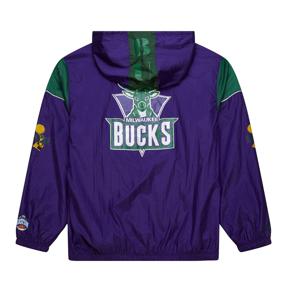 Milwaukee Bucks Unisex Hardwood Classics Team OG 3.0 Anorak Half-Zip Windbreaker Jacket - Purple shop