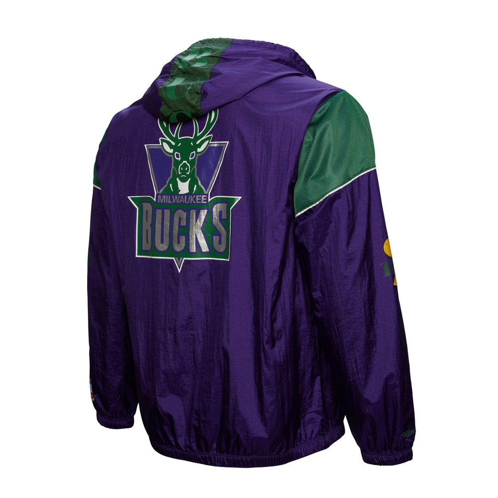 Milwaukee Bucks Unisex Hardwood Classics Team OG 3.0 Anorak Half-Zip Windbreaker Jacket - Purple shop