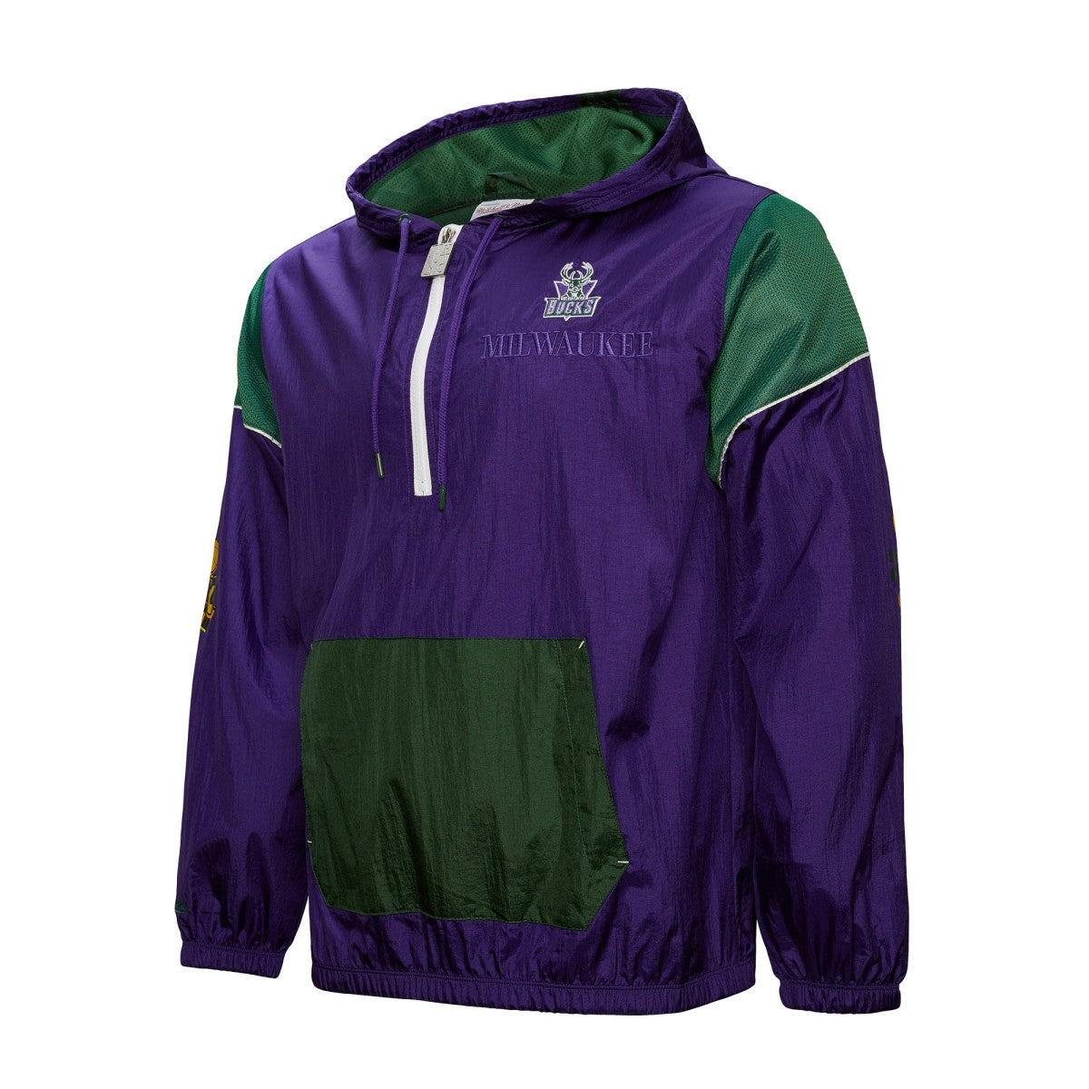 Milwaukee Bucks Unisex Hardwood Classics Team OG 3.0 Anorak Half-Zip Windbreaker Jacket - Purple shop