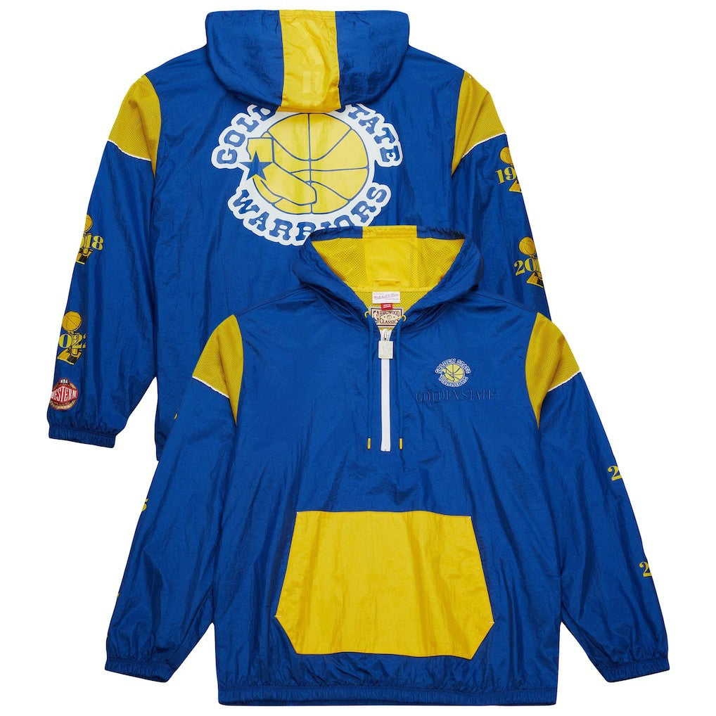 Golden State Warriors Unisex Hardwood Classics Team OG 3.0 Anorak Half-Zip Windbreaker Jacket sale - Royal outlet