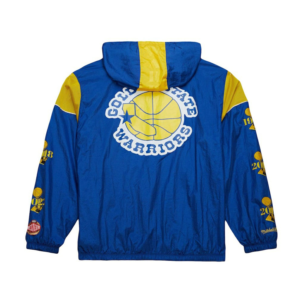 Golden State Warriors Unisex Hardwood Classics Team OG 3.0 Anorak Half-Zip Windbreaker Jacket sale - Royal outlet