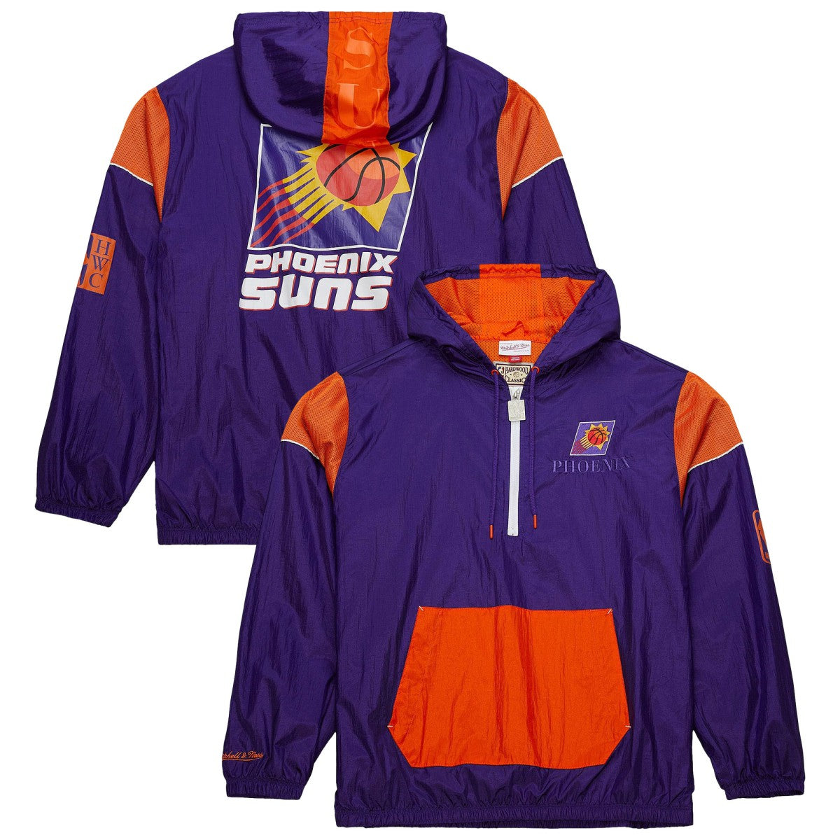 Phoenix Suns Unisex Hardwood Classics Team OG 3.0 Anorak Half-Zip Windbreaker Jacket - Purple for sale